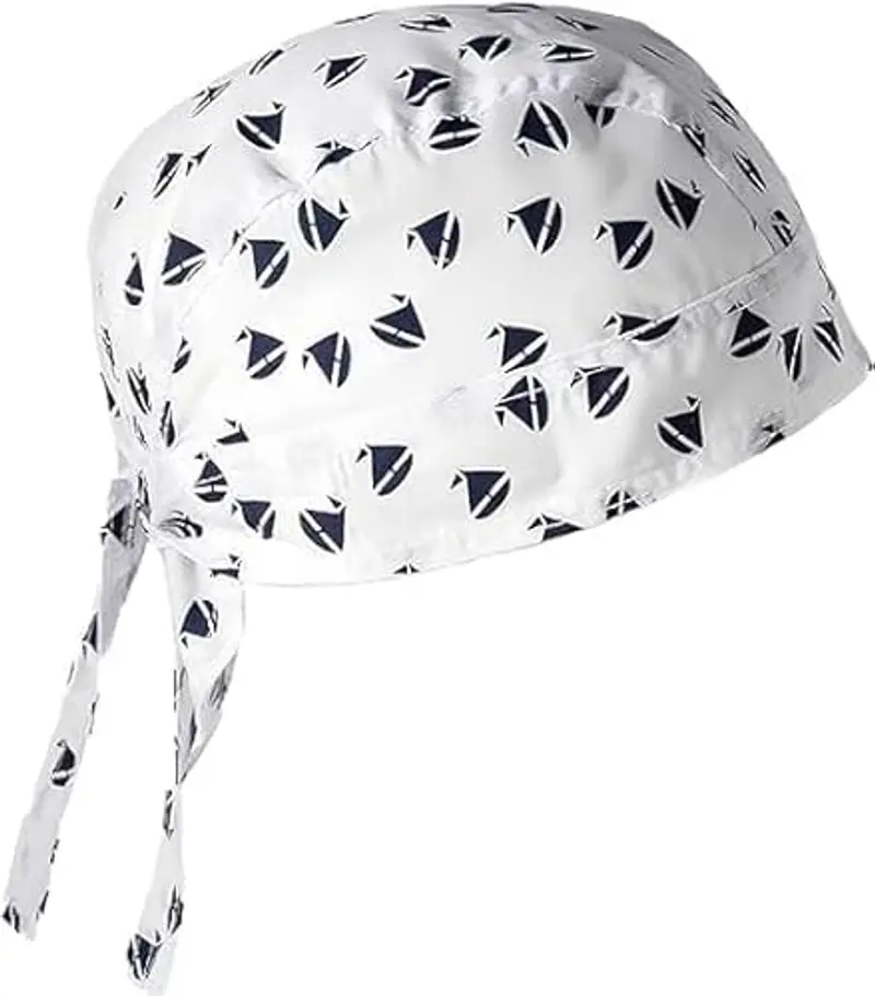 EMMEBi bandana bambino neonato cotone estivo (Vela Bianca)