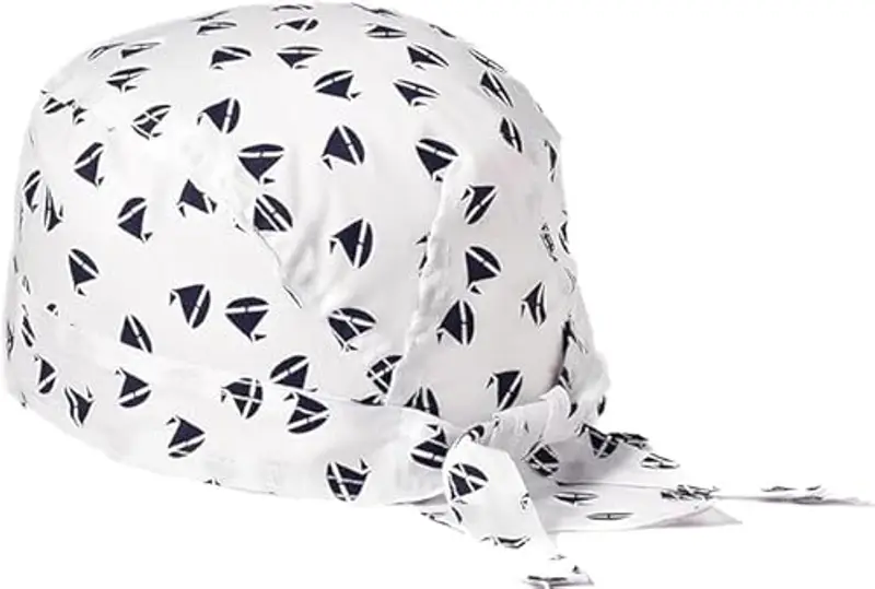 EMMEBi bandana bambino neonato cotone estivo (Vela Bianca) miniatura 3