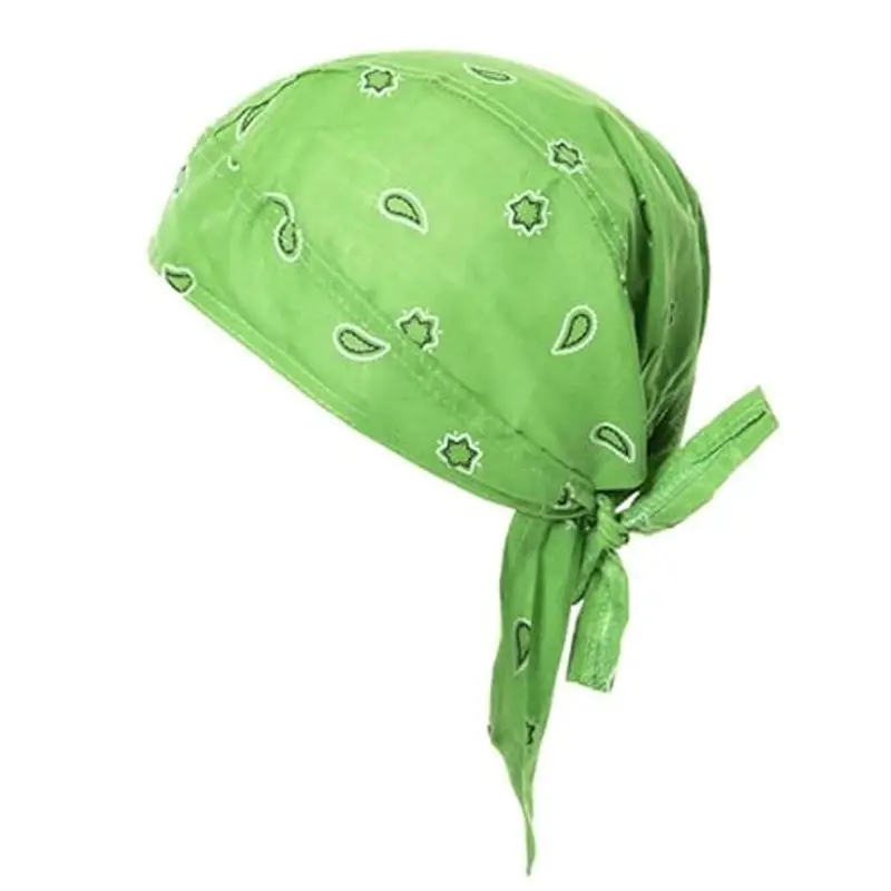 EMMEBi bandana bambino neonato cotone estivo (Verde Mela)