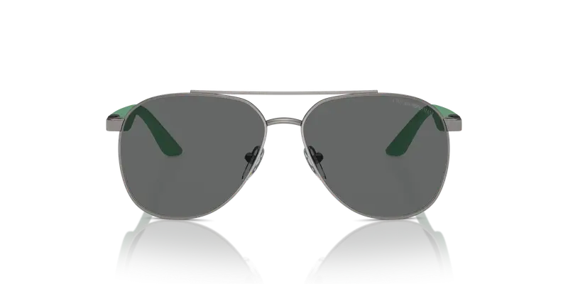 Emporio Armani Bambino EK2001 300387 Occhiali da sole Metallo Grigio Grigio Pilot Normale miniatura 2