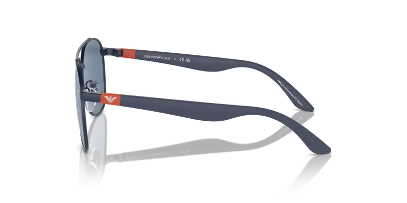 Emporio Armani Bambino EK2001 301880 Occhiali da sole Metallo Blu Blu Pilot Normale miniatura 3