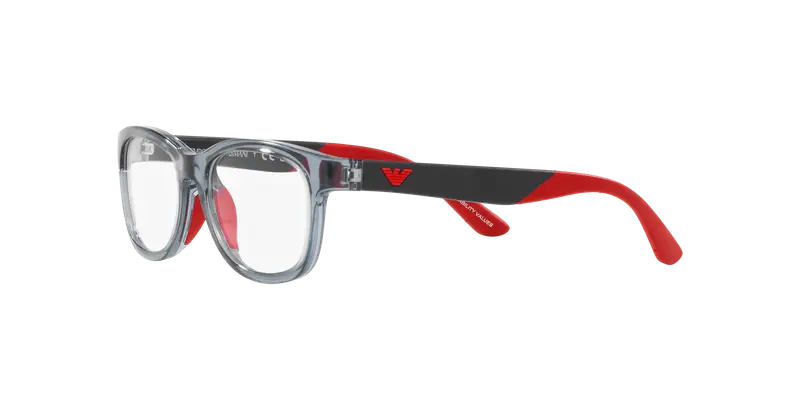 Emporio Armani Bambino EK3001 5072 Montature da vista Iniettato Blu Trasparente Pillow Normale miniatura 3