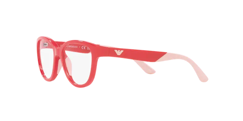 Emporio Armani Bambino EK3002 5380 Montature da vista Iniettato Rosa Trasparente Cat Eye Normale miniatura 3