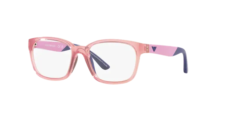 Emporio Armani Bambino EK3003 5376 Montature da vista Iniettato Viola Trasparente Pillow Normale miniatura 2