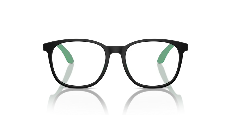 Emporio Armani Bambino EK3004 5001 Montature da vista Iniettato Nero Trasparente Pantos Normale miniatura 2