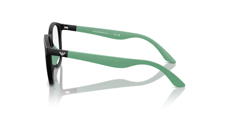 Emporio Armani Bambino EK3004 5001 Montature da vista Iniettato Nero Trasparente Pantos Normale miniatura 3