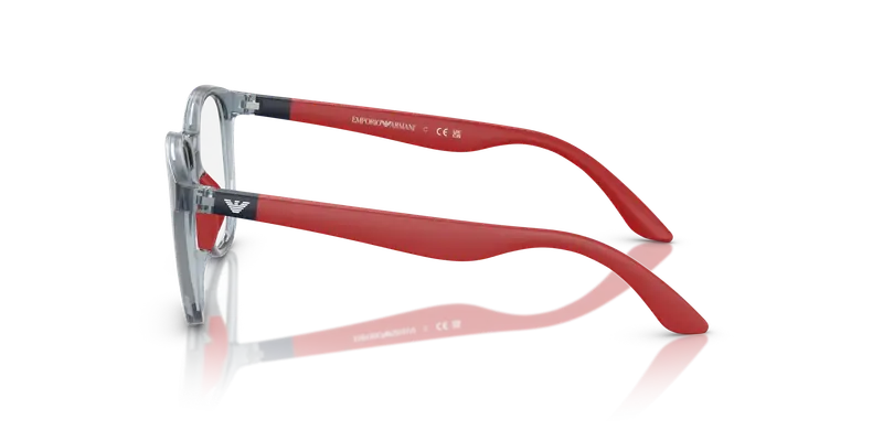 Emporio Armani Bambino EK3004 5072 Montature da vista Iniettato Blu Trasparente Pantos Normale miniatura 3