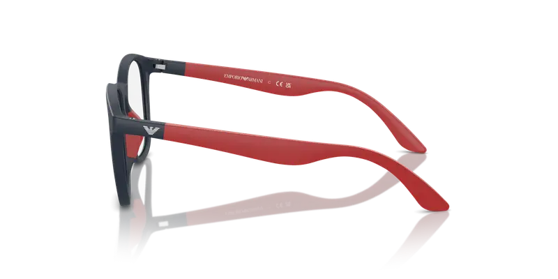 Emporio Armani Bambino EK3004 5088 Montature da vista Iniettato Blu Trasparente Pantos Normale miniatura 3