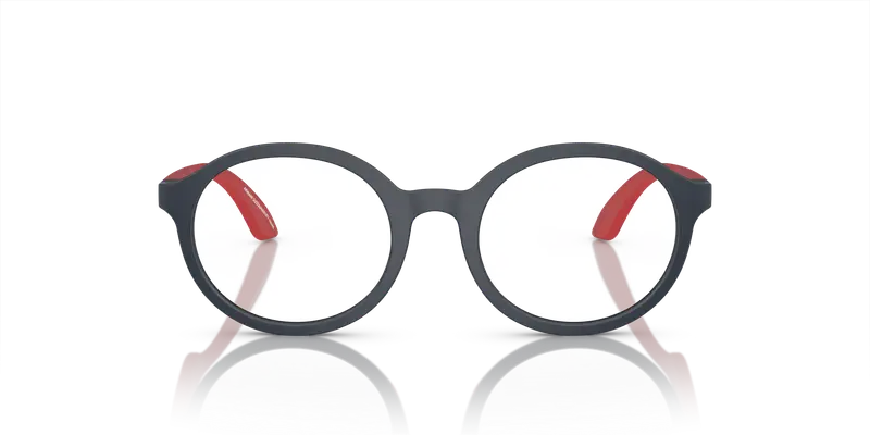 Emporio Armani Bambino EK3005 5088 Montature da vista Iniettato Blu Trasparente Rotonda Normale miniatura 2