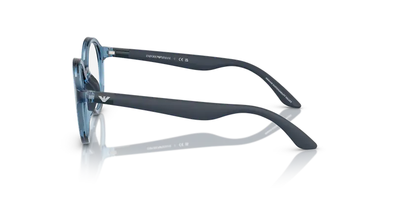 Emporio Armani Bambino EK3005 6210 Montature da vista Iniettato Blu Trasparente Rotonda Normale miniatura 3