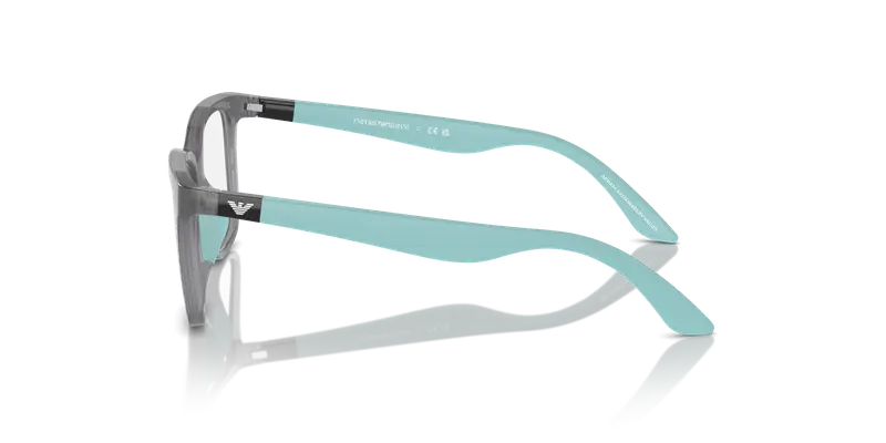 Emporio Armani Bambino EK3006 6134 Montature da vista Iniettato Grigio Trasparente Pillow Normale miniatura 3