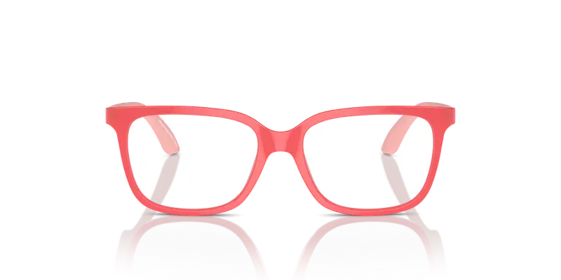 Emporio Armani Bambino EK3006 6135 Montature da vista Iniettato Rosso Trasparente Pillow Normale miniatura 2