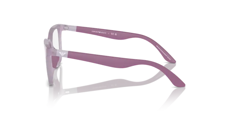 Emporio Armani Bambino EK3006 6136 Montature da vista Iniettato Viola Trasparente Pillow Normale miniatura 3