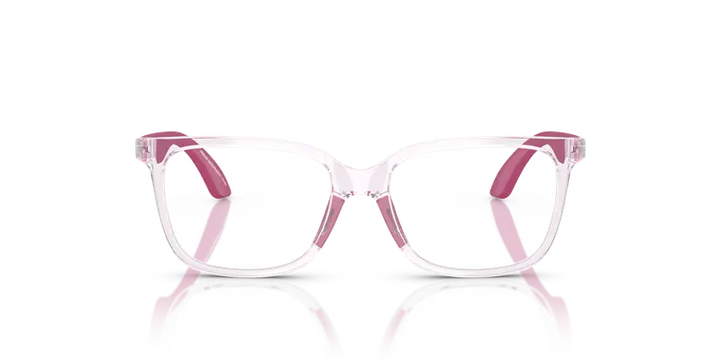 Emporio Armani Bambino EK3006 6139 Montature da vista Iniettato Rosa Trasparente Pillow Normale miniatura 2