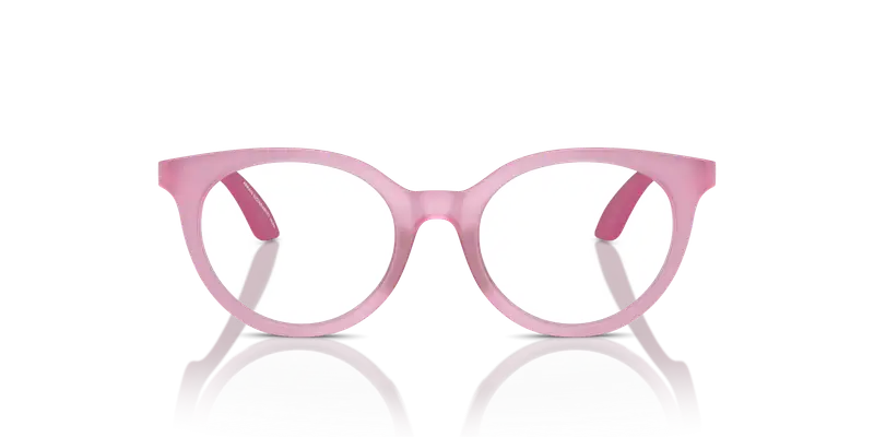 Emporio Armani Bambino EK3007 6133 Montature da vista Iniettato Rosa Trasparente Pantos Normale miniatura 2