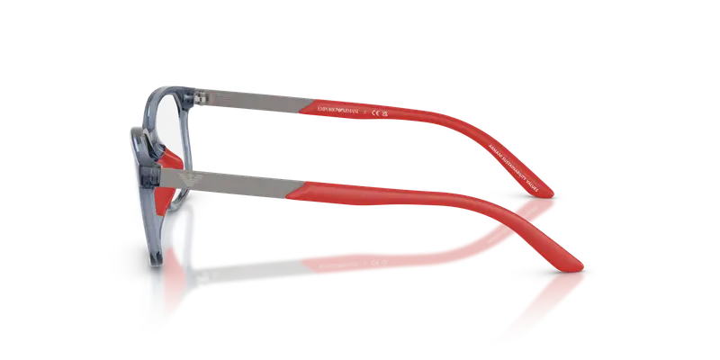 Emporio Armani Bambino EK3008U 6278 Montature da vista Iniettato Blu Trasparente Pillow Normale miniatura 3