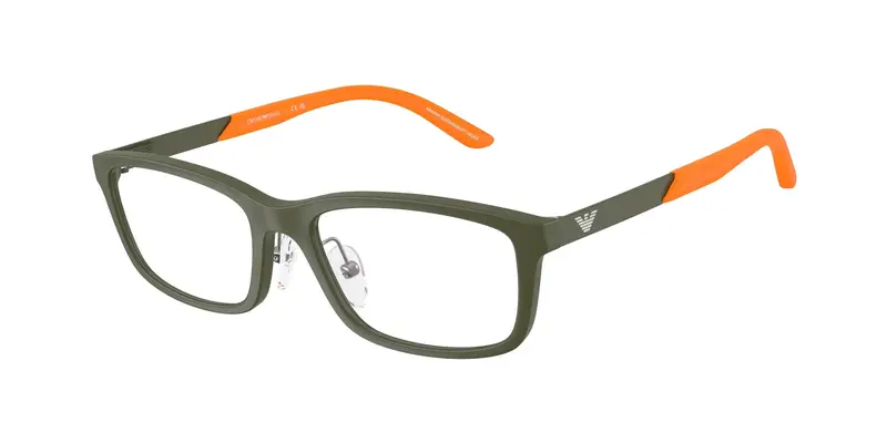 Emporio Armani Bambino EK3009  6189 Montature da vista Iniettato Verde Trasparente Squadrata Normale