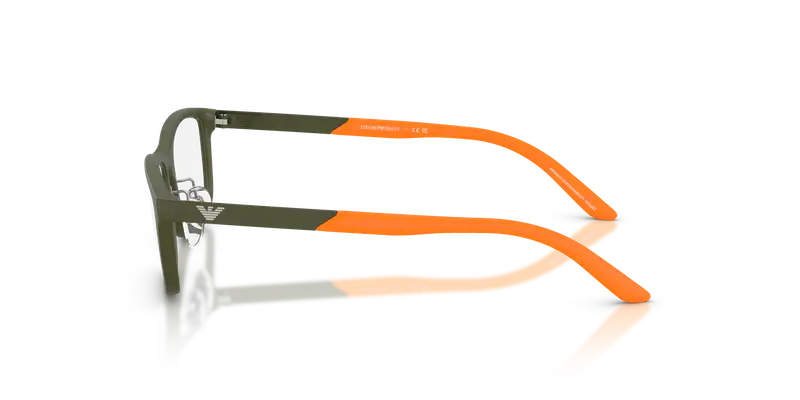 Emporio Armani Bambino EK3009 6189 Montature da vista Iniettato Verde Trasparente Squadrata Normale miniatura 3