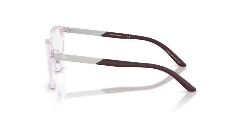 Emporio Armani Bambino EK3010 6139 Montature da vista Iniettato Rosa Trasparente Cat Eye Normale miniatura 3