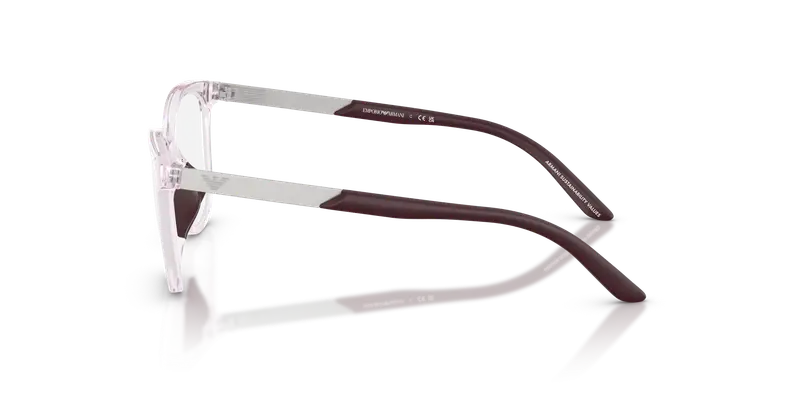 Emporio Armani Bambino EK3011U 6139 Montature da vista Iniettato Rosa Trasparente Farfalla Normale miniatura 3