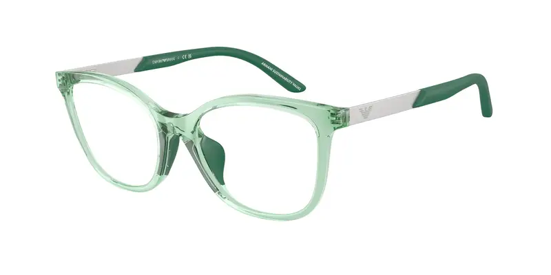 Emporio Armani Bambino EK3011U  6281 Montature da vista Iniettato Verde Trasparente Farfalla Normale