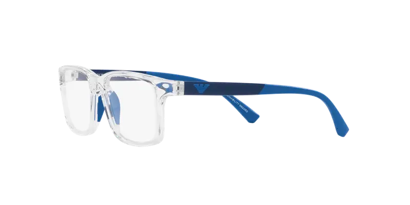 Emporio Armani Bambino EK3203 5893 Montature da vista Iniettato Trasparente Trasparente Pillow Normale miniatura 3