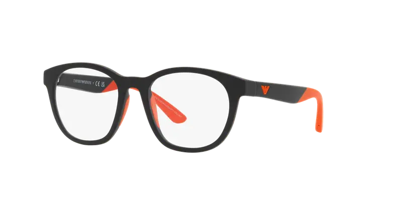 Emporio Armani Bambino EK4001 50011W Occhiali da sole Iniettato Nero Trasparente Pantos Normale miniatura 2