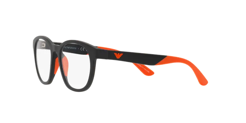 Emporio Armani Bambino EK4001 50011W Occhiali da sole Iniettato Nero Trasparente Pantos Normale miniatura 3