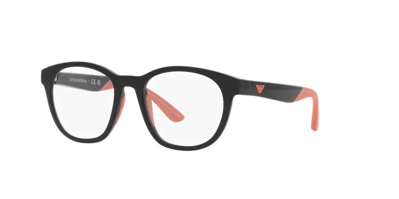 Emporio Armani Bambino EK4001 50171W Occhiali da sole Iniettato Nero Trasparente Pantos Normale miniatura 2