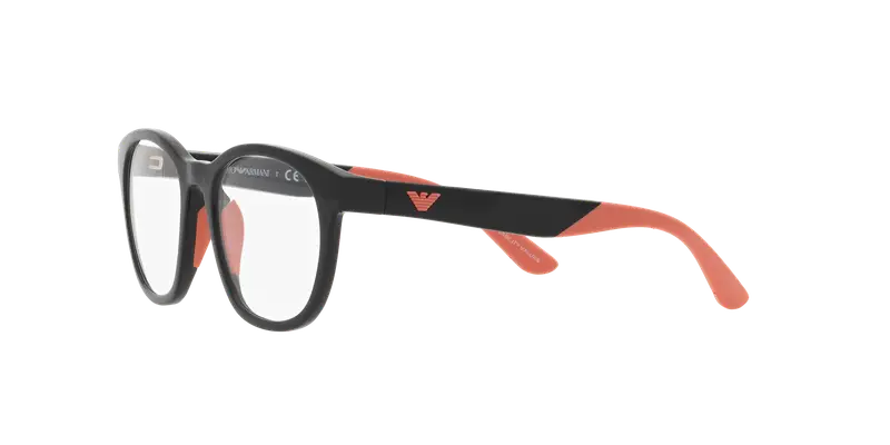 Emporio Armani Bambino EK4001 50171W Occhiali da sole Iniettato Nero Trasparente Pantos Normale miniatura 3