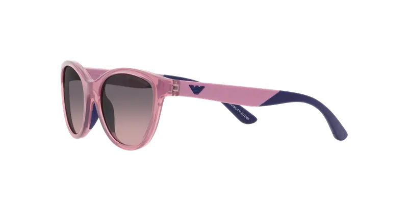 Emporio Armani Bambino EK4003 537646 Occhiali da sole Iniettato Viola Rosa Cat Eye Normale Sfumato miniatura 3