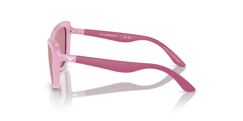 Emporio Armani Bambino EK4004 613069 Occhiali da sole Iniettato Rosa Viola Farfalla Normale miniatura 3