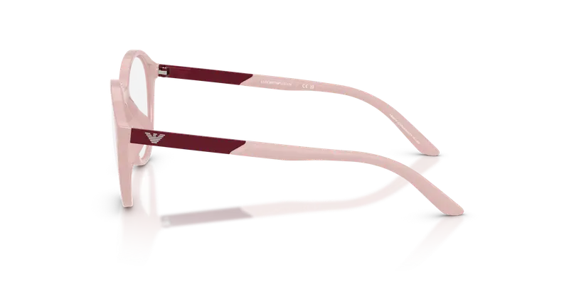 Emporio Armani Bambino EK4005U 62751W Occhiali da sole Iniettato Rosa Trasparente Rotonda Normale miniatura 3