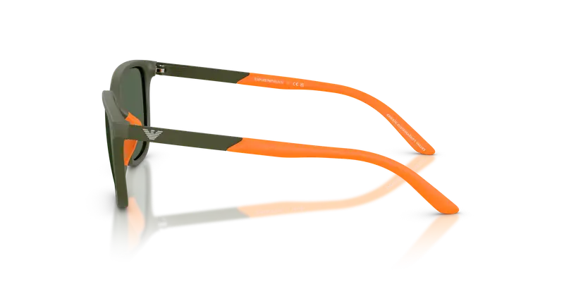 Emporio Armani Bambino EK4006U 618971 Occhiali da sole Iniettato Verde Verde Pillow Normale miniatura 3