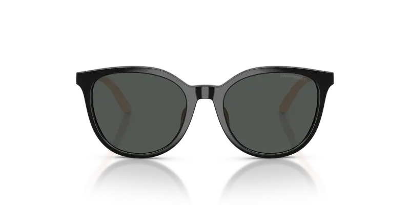 Emporio Armani Bambino EK4007U 501787 Occhiali da sole Iniettato Nero Grigio Cat Eye Normale miniatura 2