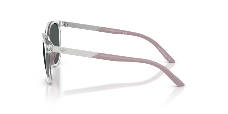 Emporio Armani Bambino EK4007U 589387 Occhiali da sole Iniettato Trasparente Grigio Cat Eye Normale miniatura 3