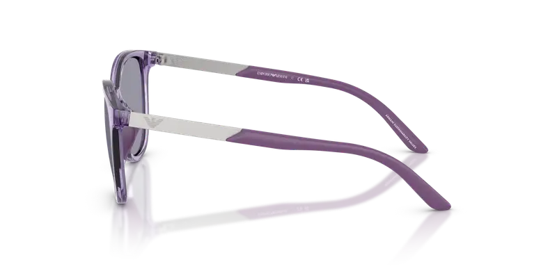 Emporio Armani Bambino EK4007U 628080 Occhiali da sole Iniettato Viola Blu Cat Eye Normale miniatura 3