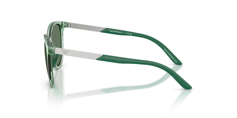 Emporio Armani Bambino EK4007U 628182 Occhiali da sole Iniettato Verde Verde Cat Eye Normale miniatura 3