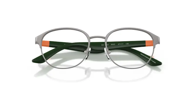 Bambino Emporio Armani EK1002 3003 Montature da vista Metallo Grigio Trasparente Pantos Normale miniatura 2