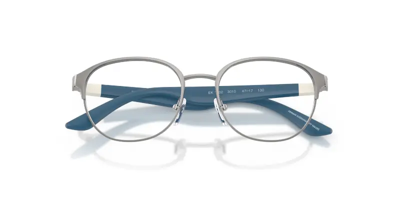 Bambino Emporio Armani EK1002 3010 Montature da vista Metallo Grigio Trasparente Pantos Normale miniatura 2