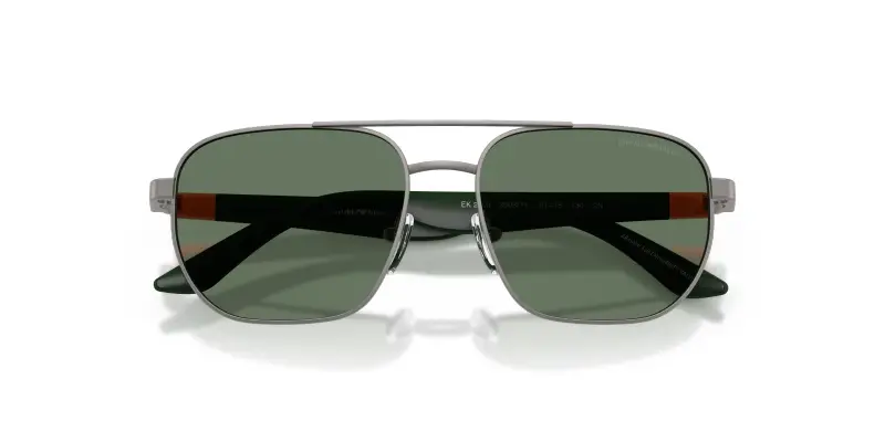 Bambino Emporio Armani EK2003 300371 Occhiali da sole Metallo Grigio Verde Squadrata Normale miniatura 2