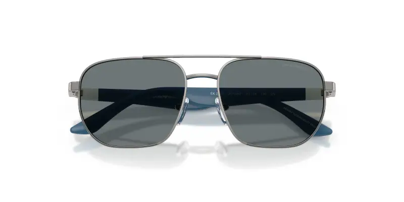 Bambino Emporio Armani EK2003 301080 Occhiali da sole Metallo Grigio Blu Squadrata Normale miniatura 2