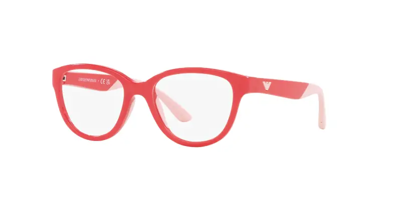 Bambino Emporio Armani EK3002 5380 Montature da vista Iniettato Rosa Cat Eye Normale miniatura 3