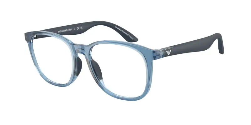 Bambino Emporio Armani EK3004 6210 Montature da vista Iniettato Blu Pantos Normale