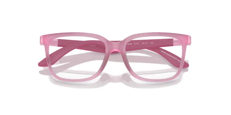 Bambino Emporio Armani EK3006 6133 Montature da vista Iniettato Rosa Pillow Normale miniatura 2