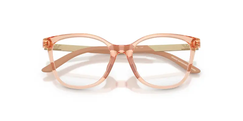 Bambino Emporio Armani EK3011U 6347 Montature da vista Iniettato Beige Farfalla Normale miniatura 2