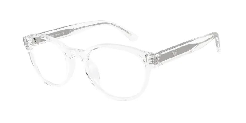 Bambino Emporio Armani EK3012U 6344 Montature da vista Acetato Trasparente Trasparente Pantos Normale