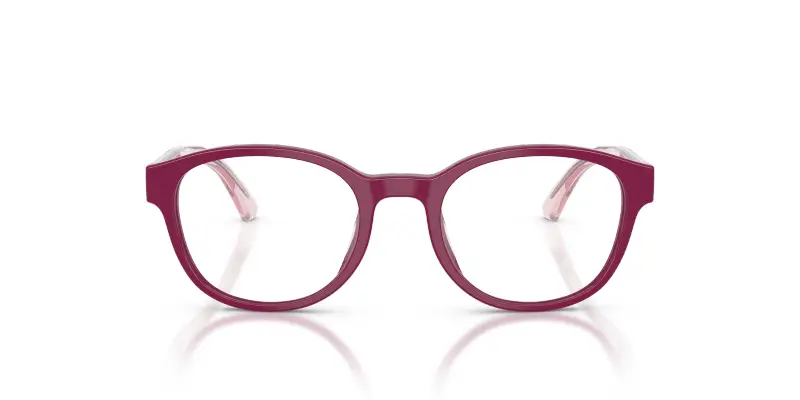 Bambino Emporio Armani EK3012U 6383 Montature da vista Acetato Viola Trasparente Pantos Normale miniatura 3