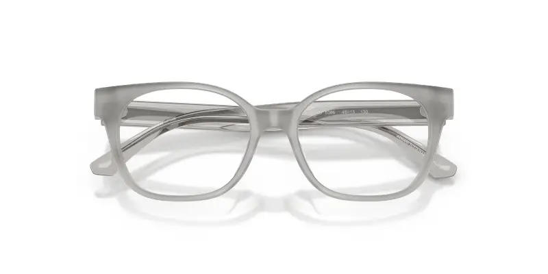 Bambino Emporio Armani EK3014U 6386 Montature da vista Acetato Grigio Trasparente Cat Eye Normale miniatura 2
