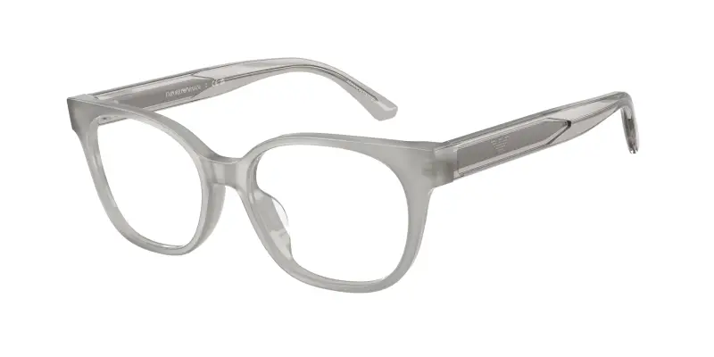Bambino Emporio Armani EK3014U 6386 Montature da vista Acetato Grigio Trasparente Cat Eye Normale